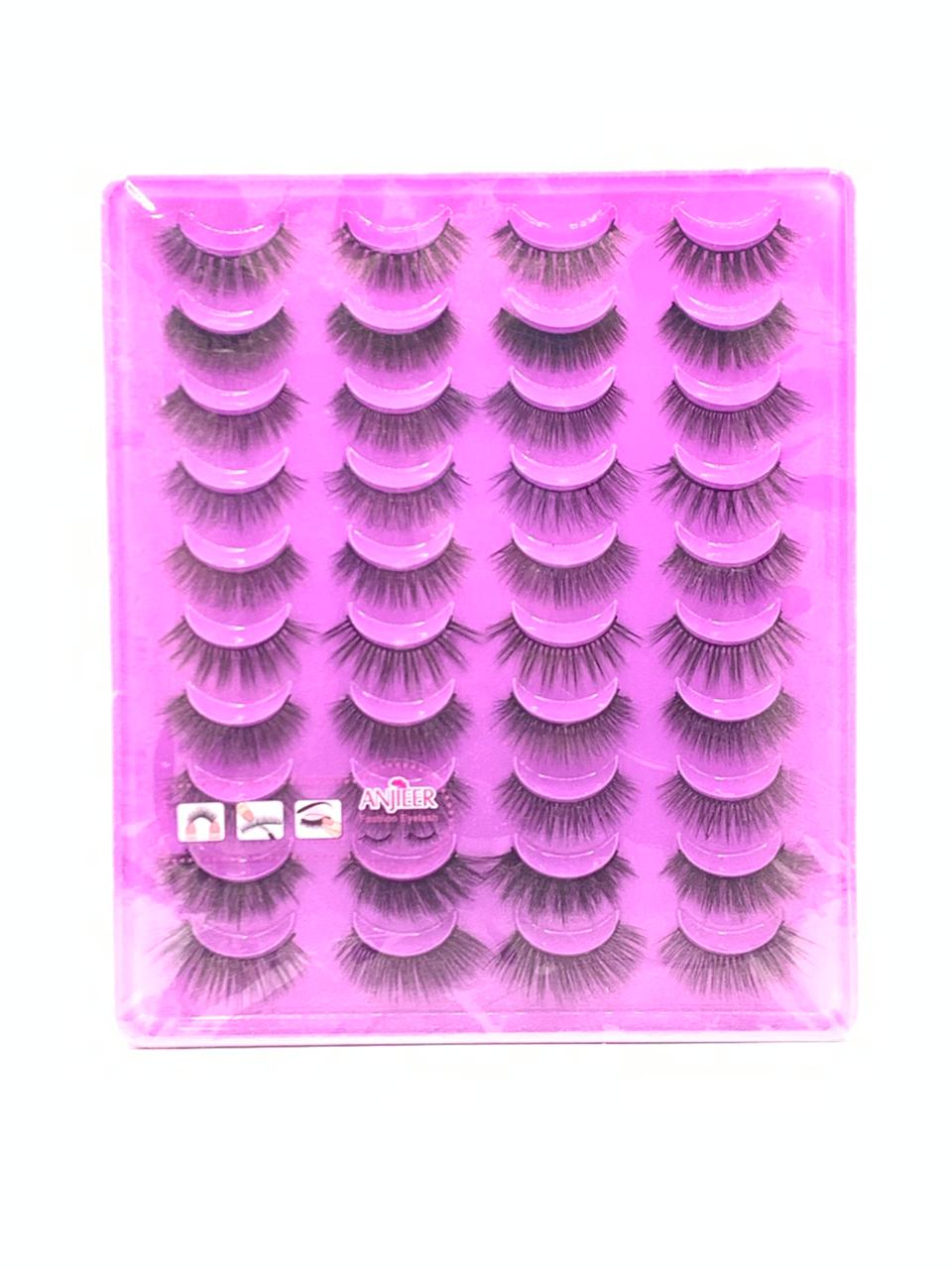 Multiple pairs of Anjieer brand false eyelashes